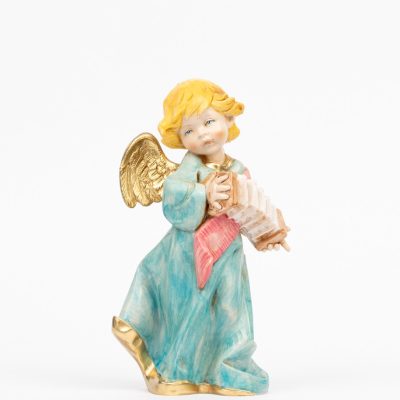 Angelo con fisarmonica (564) tipo porcellana cm.20,5