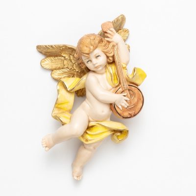 Angelo con banjo (565) tipo porcellana cm.17