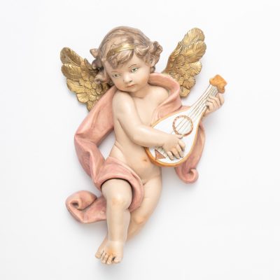 Angelo con mandolino (666) tipo porcellana cm.36