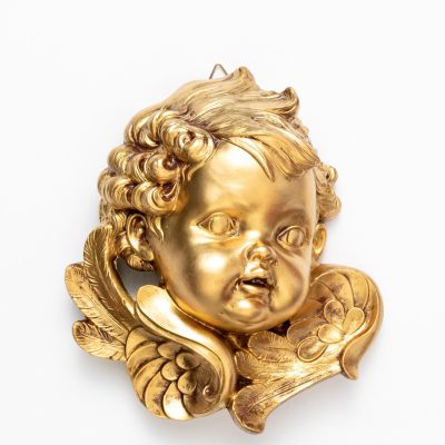 Testa angelo sinistra (679) dorato cm.19