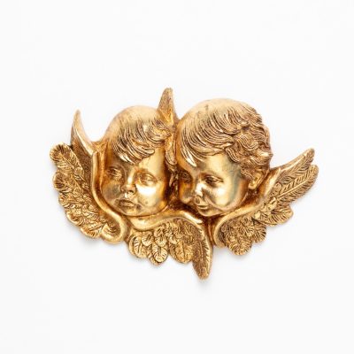 Teste angeli (877) oro foglia cm.12x17