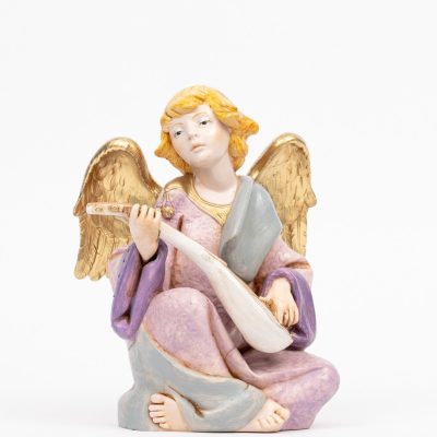 Angelo con mandolino (957) tipo porcellana cm.21