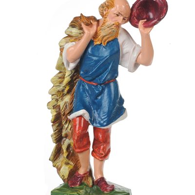 Pastore (323) per presepe colori tradizionali cm.19