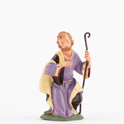San Giuseppe per presepe colori tradizionali cm.10