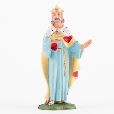 Re bianco (4) per presepe colori tradizionali cm.10