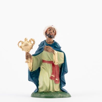 Re mulatto (5) per presepe colori tradizionali cm.10