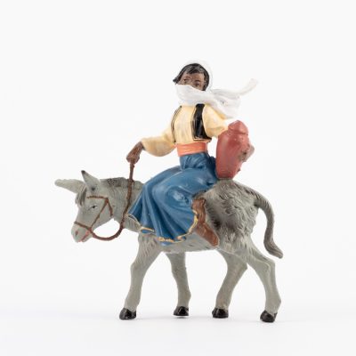 Pastorella (240B) per presepe colori tradizionali cm.10