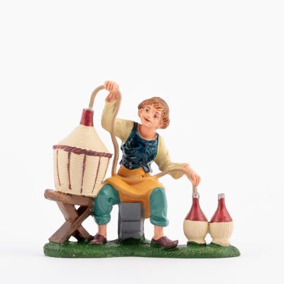 Pastore (273) per presepe colori tradizionali cm.10