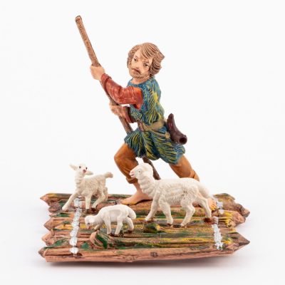 Pastore (285) per presepe colori tradizionali cm.10