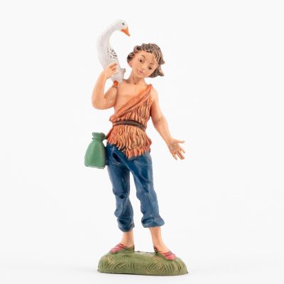 Pastore (107) per presepe colori tradizionali cm.10