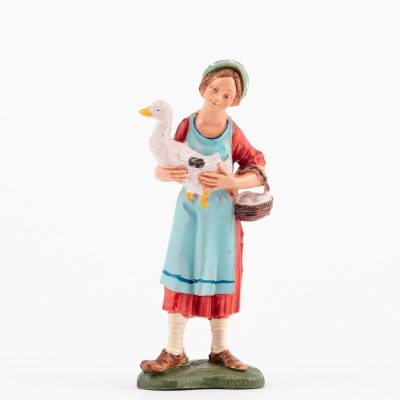 Pastorella (110) per presepe colori tradizionali cm.10