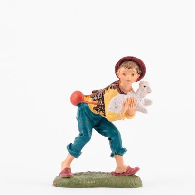 Pastore (129) per presepe colori tradizionali cm.10