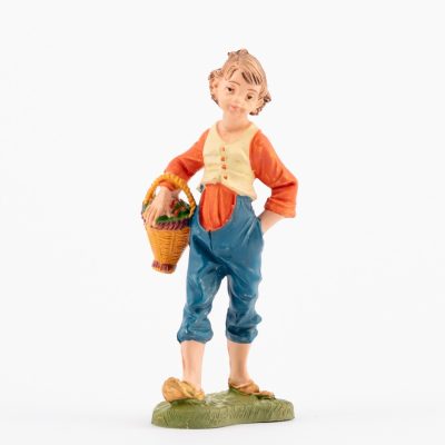 Pastore (134) per presepe colori tradizionali cm.10