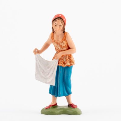 Pastorella (138) per presepe colori tradizionali cm.10