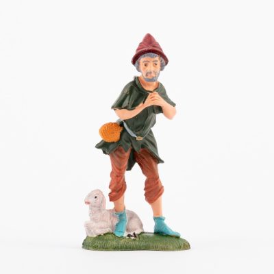 Pastore (189) per presepe colori tradizionali cm.10
