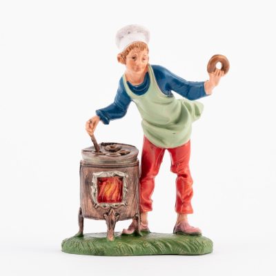 Pastore (220) per presepe colori tradizionali cm.10