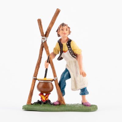 Pastore (229) per presepe colori tradizionali cm.10