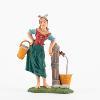 Pastorella (230) per presepe colori tradizionali cm.10