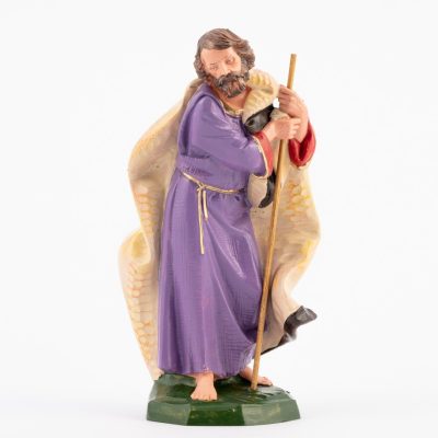San Giuseppe per presepe colori tradizionali cm.19