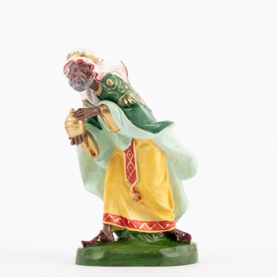 Re mulatto (303) per presepe colori tradizionali cm.19