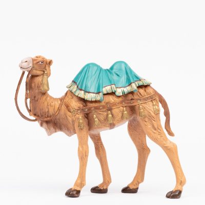 Cammello in piedi per presepe colori tradizionali cm.19