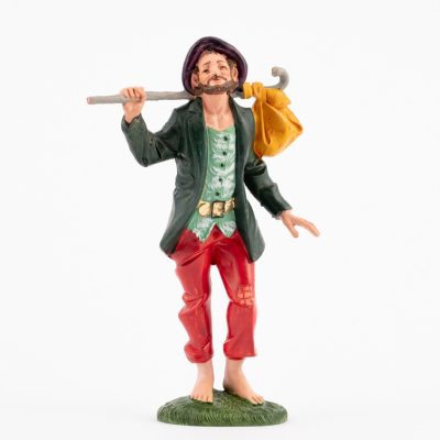 Pastore (315) per presepe colori tradizionali cm.19