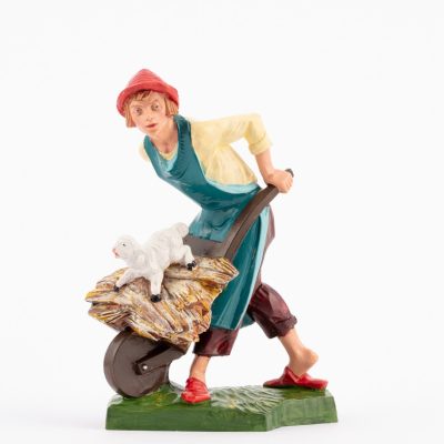 Pastore (326) per presepe colori tradizionali cm.19
