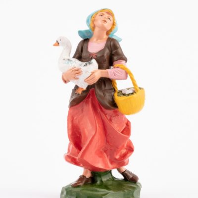 Pastorella (349) per presepe colori tradizionali cm.19