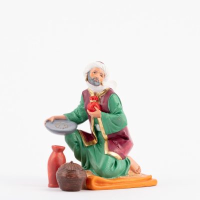 Pastore (356) per presepe colori tradizionali cm.19