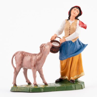 Pastorella (362) per presepe colori tradizionali cm.19