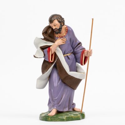 San Giuseppe per presepe colori tradizionali cm.30
