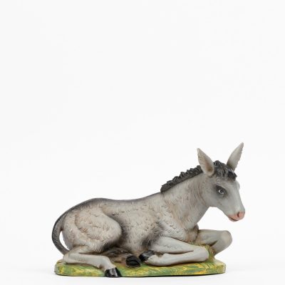 Asino per presepe colori tradizionali cm.30