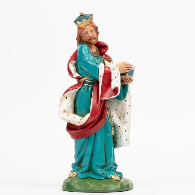 Re bianco (3) per presepe colori tradizionali cm.30