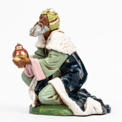 Re mulatto (4) per presepe colori tradizionali cm.30