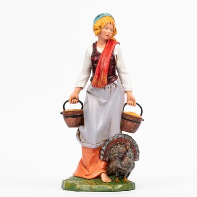 Pastorella (30) per presepe colori tradizionali cm.30