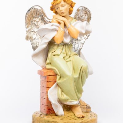 Angelo bambino in resina per presepe cm.125