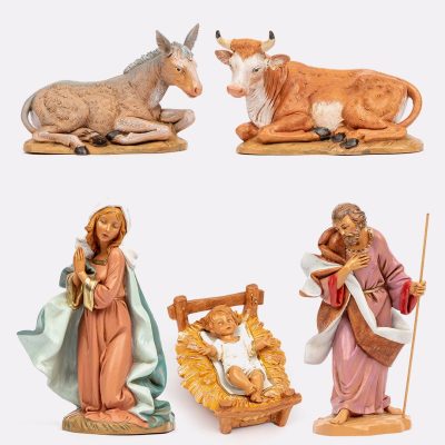 Natività 5 pezzi per presepe cm.30