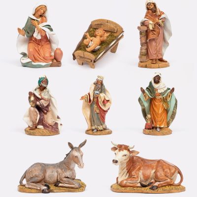 Natività 8 pezzi per presepe cm.45