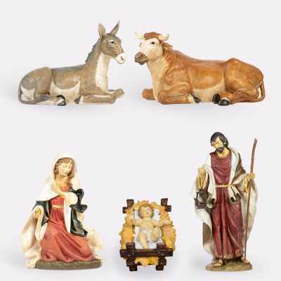 Natività 5 pezzi in resina per presepe cm.180