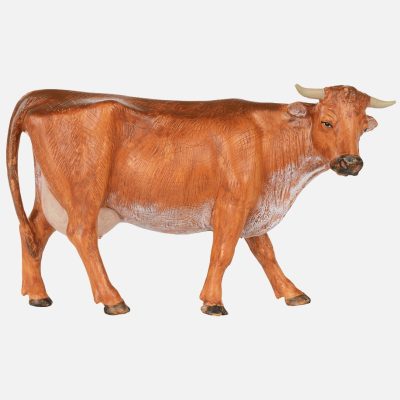 Mucca in piedi per presepe cm.19