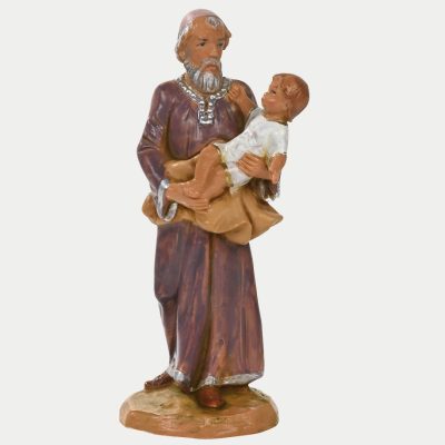 Pastore (707) per presepe cm.12 con scatola litografata