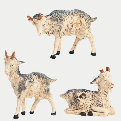 3 caprette per presepe cm.9,5