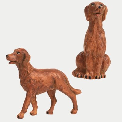 2 cani per presepe cm.9,5